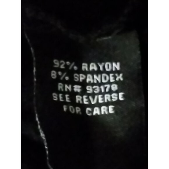 Premise Studio Studded Neckline Hem & 3/4 Sleeve Black Top Size 0X - Picture 7 of 7